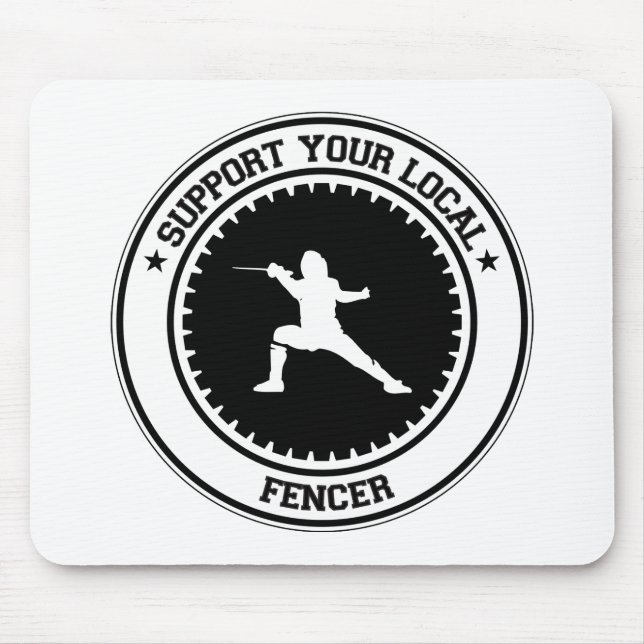 Stützen Sie Ihren lokalen Fechter Mousepad (Vorne)