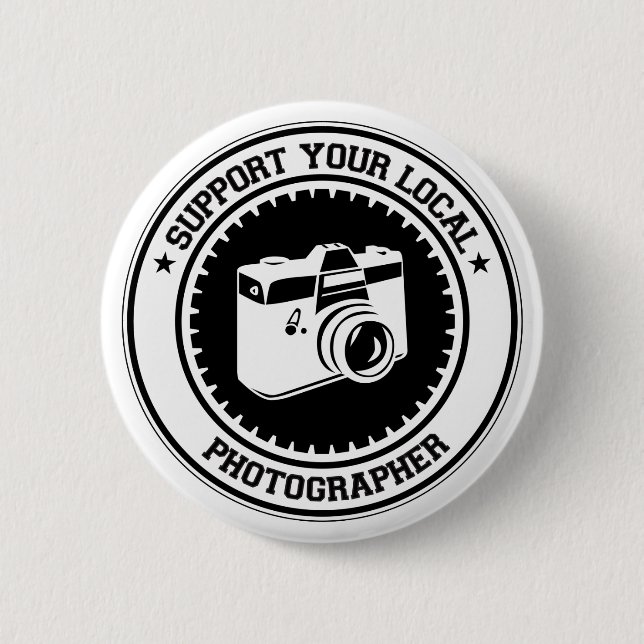 Stützen Sie Ihren lokalen Fotografen Button (Vorderseite)