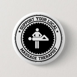Stützen Sie Ihren lokalen Massage-Therapeuten Button