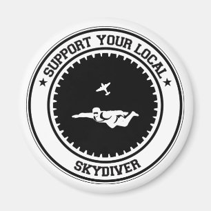 Stützen Sie Ihren lokalen Skydiver Magnet