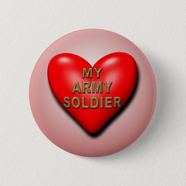 Stützen Sie Ihren Soldaten Button (Vorderseite)