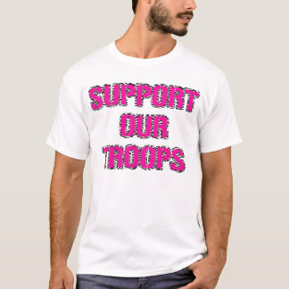 Stützen Sie unser Truppe-Hemdzebra-Druck-T-Shirt T-Shirt