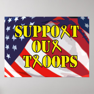 Stützen Sie unser Truppe-Plakat Poster