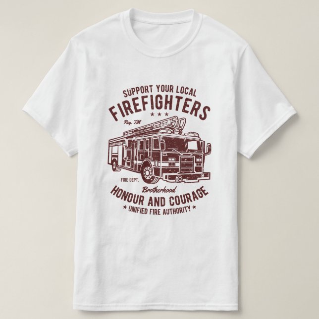 Stützfeuerwehrmann-T - Shirt (Design vorne)