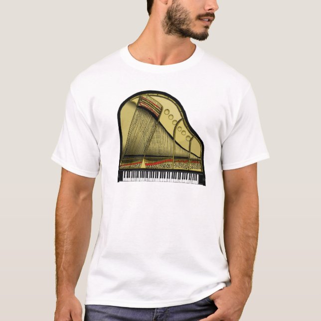 Stutzflügel-Klavier-T - Shirt (Vorderseite)