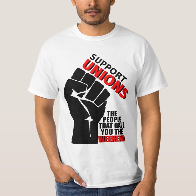 StützGewerkschaften T-Shirt (Vorderseite)