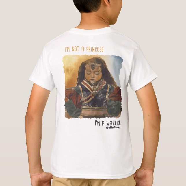 Stützjulia Kampf!  Julia-Kriegers-Bild T-Shirt (Rückseite)