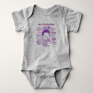 Stützjulia Kampf!  #JuliaStrong Baby Strampler