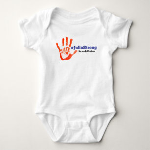 Stützjulia Kampf!  Krieger Handprint Baby Strampler