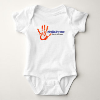 Stützjulia Kampf! Krieger Handprint Baby Strampler