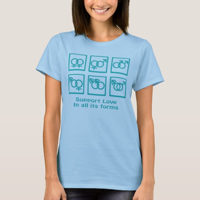 StützLiebe und -geschlecht T-Shirt (Vorderseite)