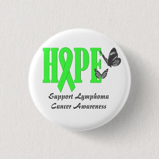 Stützlymphom-Krebs-Bewusstsein Button (Vorderseite)