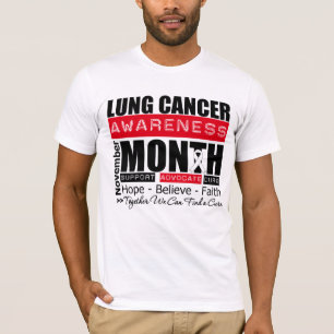 Stütznovember-Lungenkrebs-Bewusstseins-Monat T-Shirt