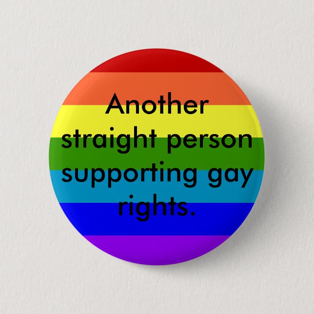 StützRechte der Homosexuellen Button (Vorderseite)