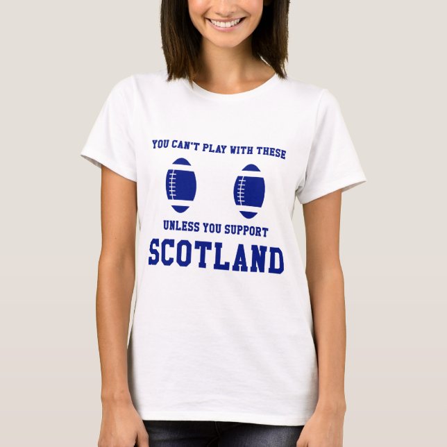 Stützschottland-Rugby-T-Shirt T-Shirt (Vorderseite)