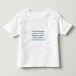 Stützspracheapraxia-Bewusstseins-Shirt Kleinkind T-shirt