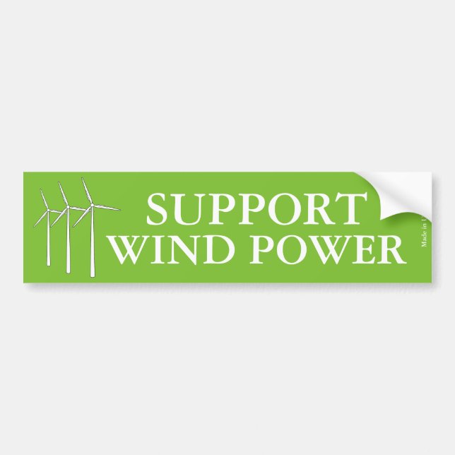 Stützwind-Power-Autoaufkleber Autoaufkleber (Vorne)