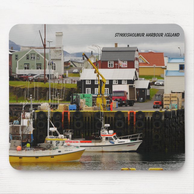 Stykisholmur Harbour Island Mousepad (Vorne)