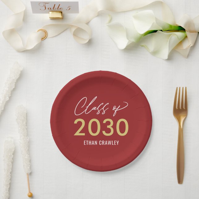 Stylage Gallery EDITABLE COLOR Grad Party Teller (Hochzeit)