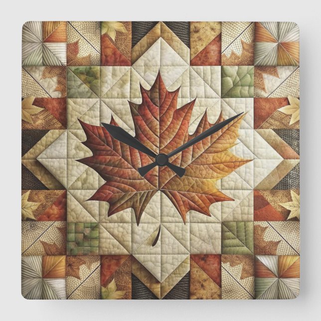 Style Agritouristique Automne Levier Mur Horloge (Recto)