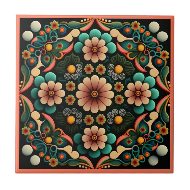 Style Art déco motif céramique carreaux (Devant)