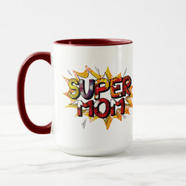 Style bande dessinée Super Mom2 Mug