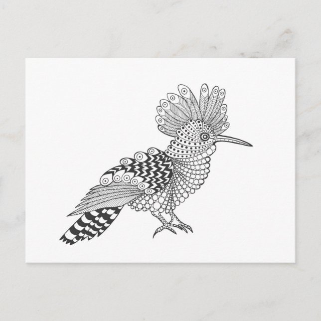 Style Bird Postkarte (Vorderseite)