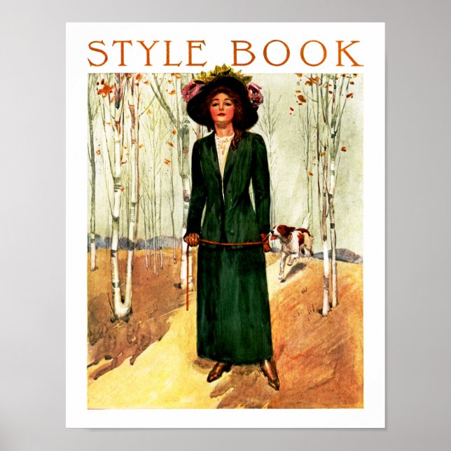 Style Book Fashion Illustration Poster (Vorne)