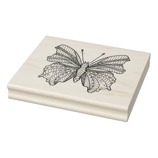 Style Butterfly 3 Gummistempel (Stempel)