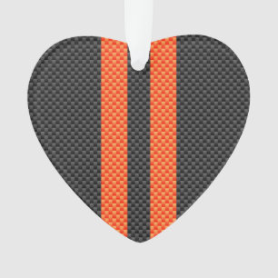 Style Carbone d'impression d'accents orange sporti