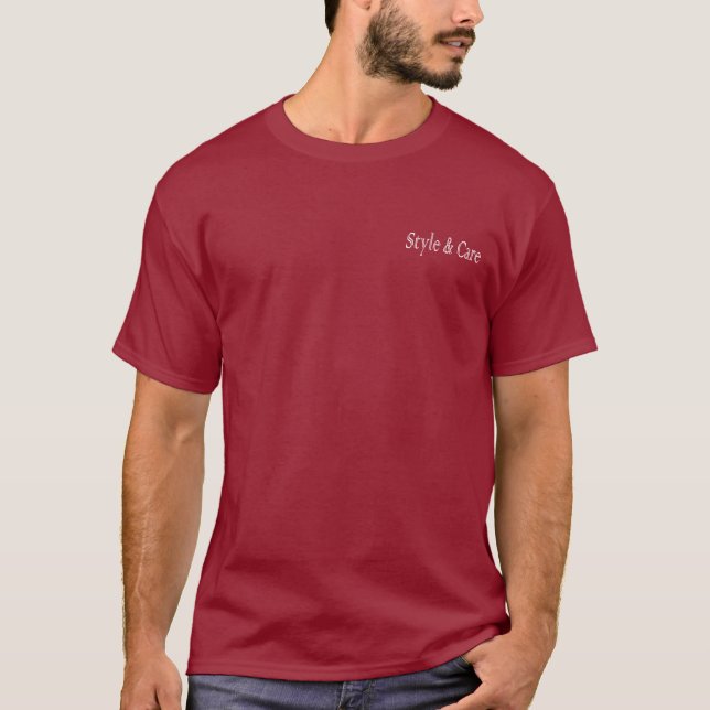 Style & Care Solid Maroon T-Shirt (Vorderseite)