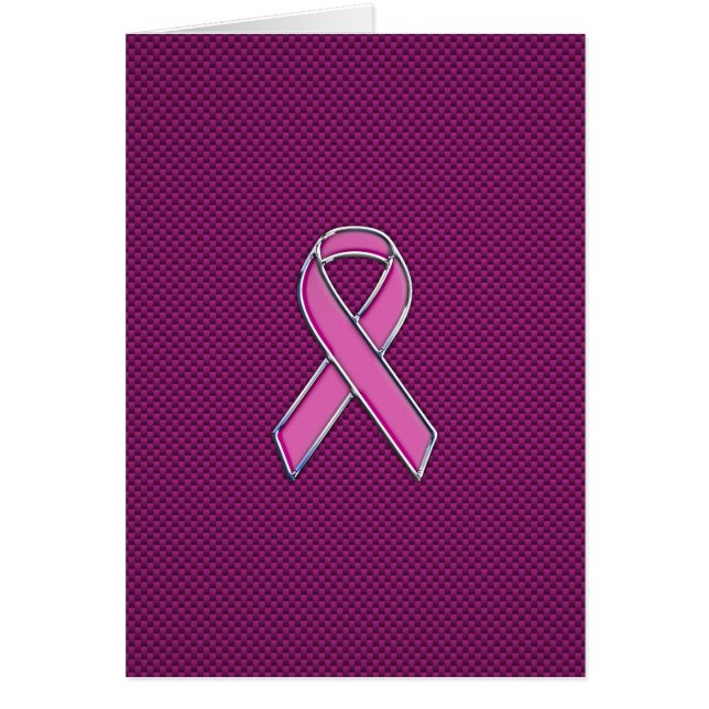 Style Chrome Pink Ribbon Sensibilisation Fibre de  (Devant)