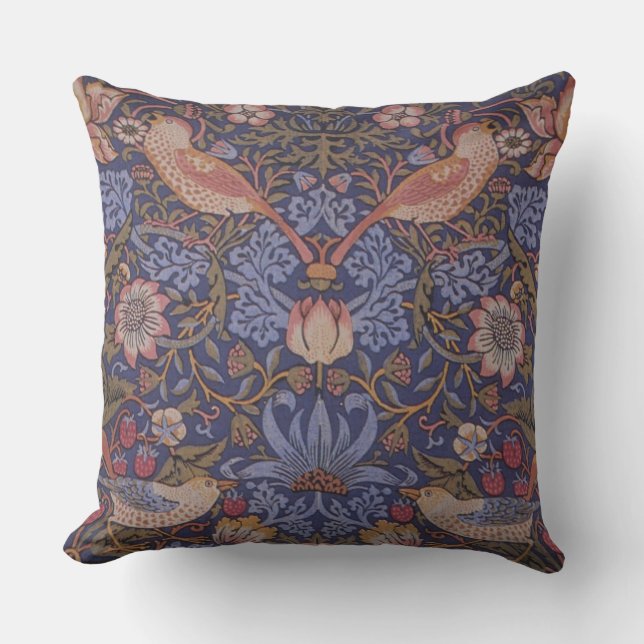 STYLE CLASSIQUE FLORALE ET OISEAUX JETTE Coussin (Recto)