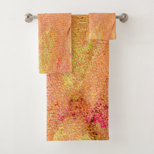 Style cuir ridé avec peinture usée, saumon