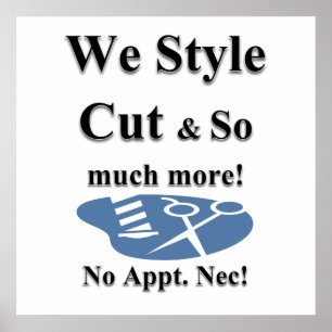 Style Cut Haarschnitt Verkauf Poster Matt