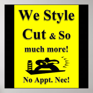 Style Cut Haarschnitt Verkauf Poster Matt