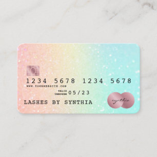 Style de carte de crédit moderne Holographe