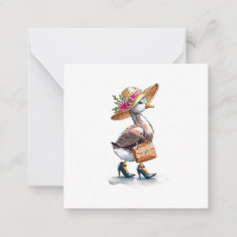 Style de carte postale d'oie glorieuse