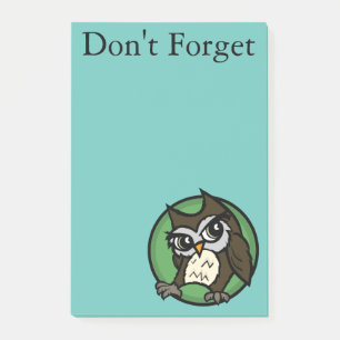 STYLE DE DESSIN CUL OWL POST-IT NOTEPAD