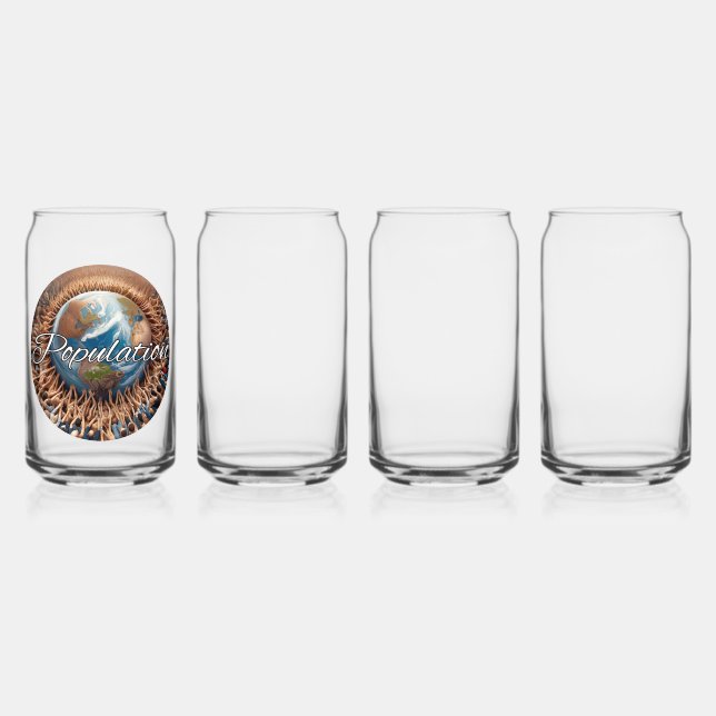 Style de la verrerie : verre à canette imprimé, Se (Recto)
