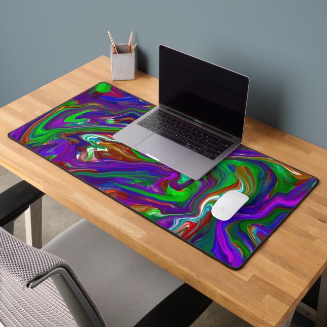 Style de peinture à l'aide de fluides en marbre (Bureau 2)