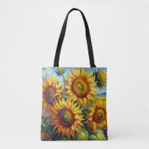Style de peinture à l'huile de Sac fourre-tout de 