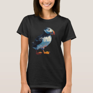 Style de peinture à l'huile de T-shirt Puffin