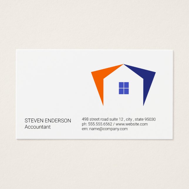 Style d'entreprise | Icône d'accueil | Immobilier (Devant)