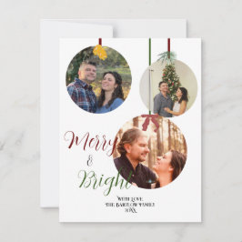 Style d'ornement Carte de Noël Six photos