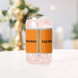 Style Drinkware : Imprimé photo Can Verre   texte.