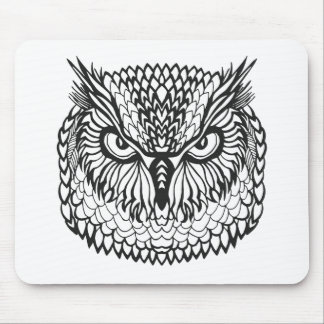 Style Eagle Owl Head Mousepad
