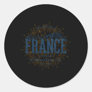 Style France Runder Aufkleber
