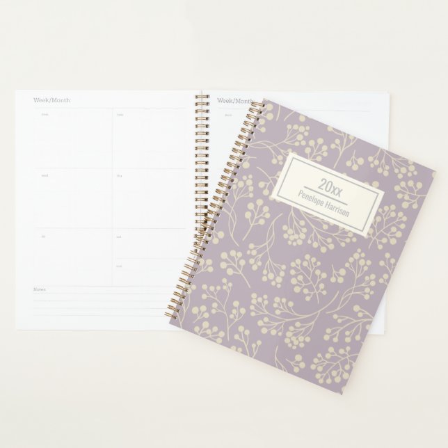 Style Lilac Floral Modèle Moderne Personnalisé (Devant avec enveloppe)