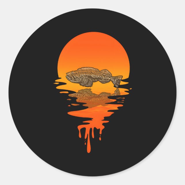 Style Lingcod Runder Aufkleber (Vorderseite)